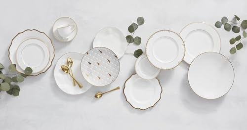 Image of Lenox 884649 White Trianna Dinner Plate, 1.7 LB