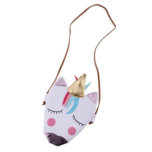 gazechimp Bolsa Em Forma De Unicórnio, Bolsa De Ombro Para Meninas, Sacola 3D Fofa Com Ombro