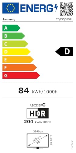 Samsung TV QLED 75 Q60D 2024, 4K, Smart TV