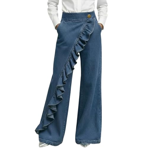 Jeans de cintura alta para mujer holgados que solucionan la falta de comodidad y estilo formal