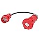 32A Bis 16a CEE -Adapter, 32A Weiblich Bis 16a Männlicher CEE -Adapter, ABS Cable IP44 Wasserdicht für Außenbau, Camping, Garten, Shakerzubehör