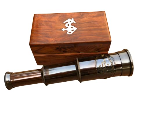 Amazon.co.jp: 古い望遠鏡 海賊 スパイグラス 航海海賊 手望遠鏡 単