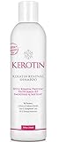 Keratin Renewal Shampoo - Repairs Damaged Hair & Promotes Growth with Follicle Stimulating Ingredients - Color Safe & Infused with Keratin Amino Complex - 8 Fl Oz