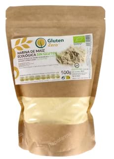 Harina de Maíz sin Gluten, Formato en Polvo, 500 g. Pack de 3