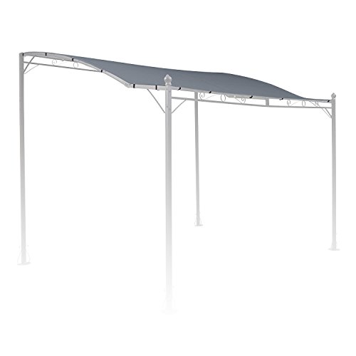 blumfeldt Allure Roof - Toldo Gris de Repuesto para pérgola Allure, Medidas: 3 x 2,5 m, Resistente Exterior, Poliéster 180 g/m², Protección Ultravioleta, Gris