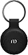 Nereides Hülle kompatibel mit Apple Airtag Anhänger, Airtags Schlüsselanhänger Leder Ganzkörper Kratzfest, Case für Air Tag mit Key Ring Schwarz