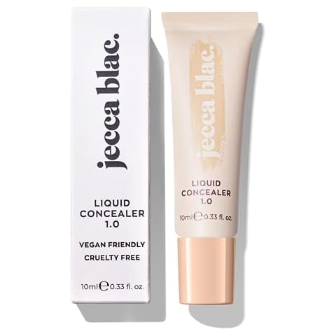 Jecca Blac Liquid Concealer: Shade 1.0, Vegan, Gender Neutral & LGBTQIA+ Inclusive Make Up Cover