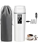 Car Travel Electric Kettle 12V/24V :450ML Tea Coffee Kettle Water Boiler,...