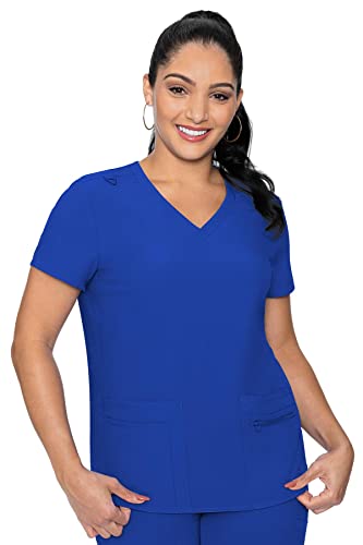 Med Couture Women's Energy Collection Knit Back Top, Royal, Small