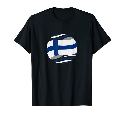Flag Finland T-Shirt, Black