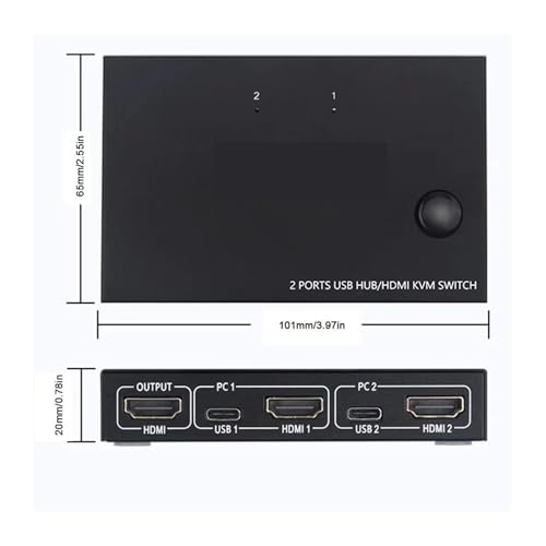 Boîtier de commutation KVM USB pour partager écran clavier souris