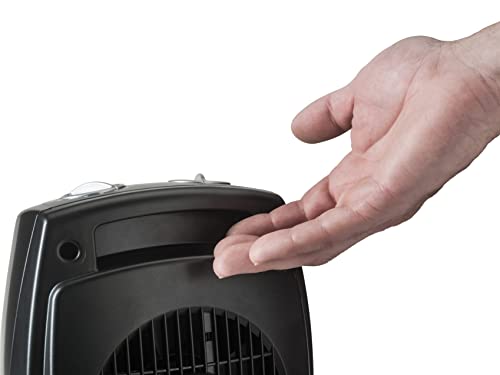 Lasko 9" Tabletop Ceramic Space Heater with Thermostat - Black - CD09250 - image 9