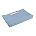 CHARMING TAILOR Fashion PU Leather Handbag Stylish Women Convertible Clutch Purse (Powder Blue)
