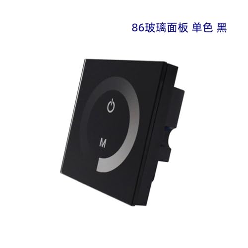 Atenuador LED 86 panel táctil negro para regular luz de pared WM-TC002A-1CH 3