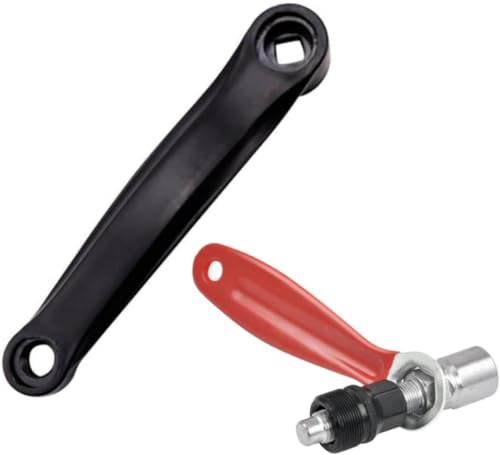 CHENKEE 170 mm Fahrradkurbelarm, Fahrrad Kurbelarm Universal 170mm Kurbel Links Kurbel Einzel Tretkurbel Kurbelarm Fahrrad Kurbel Ersatz mit Kurbel Werkzeug Set für MTB Straße Berg Fahrrad