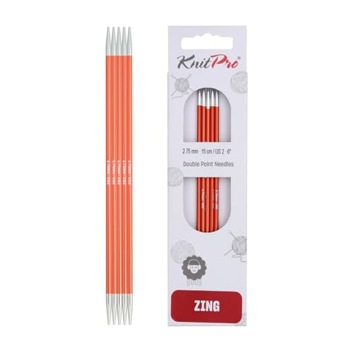 KnitPro Zing Double Pointed Needles 6' (15cm) | US...