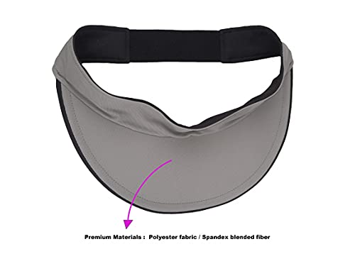 Kids Visor Sun Hat Adjustable Athletic Sports Hat for 3 to 12 Years Old Black4