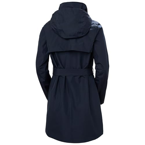 Helly Hansen Women's Navy Waterproof Trench Coat, Medium - Image 7
