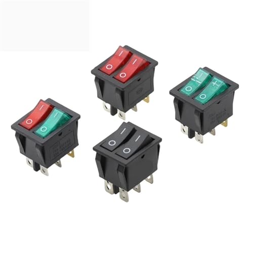 Interruptor para barco KCD8 de 6 pines doble para paneles y consolas náuticas 2
