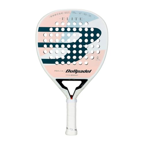 BULLPADEL Padel Racket Elite Women 2025 | Professional Teardrop Shape | XtendCarbon 3K & MultiEva Core | Air React Channel Aerodynamics & Vibradrive Vibration Control Balanced Power & Precision