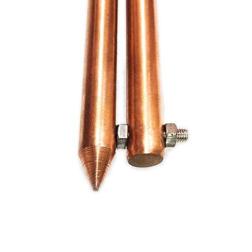 Image of Copper Bonded Earth Rod | 4 Feet,12mm, 100 Microns | (Pack of 2)