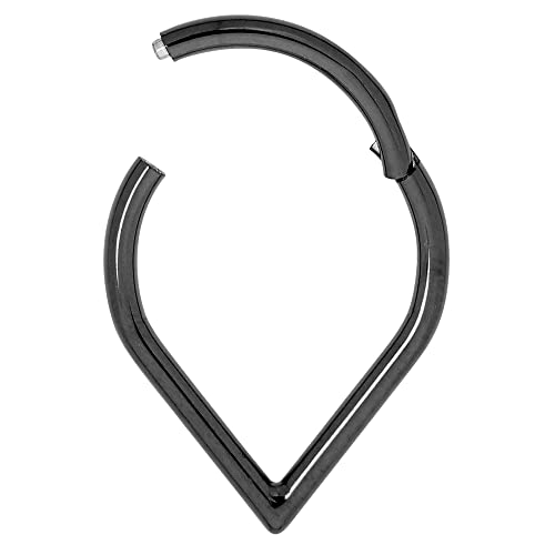 365 Sleepers G23 Titanium 16G Tear Drop Hinged Segment Ring Helix Tragus Septum Nose Body Piercing Jewelry #TOP2