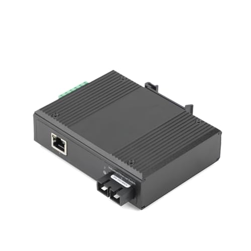 Commutateur POE industriel double fibre monomode 2 SC et 1 RJ45 100M
