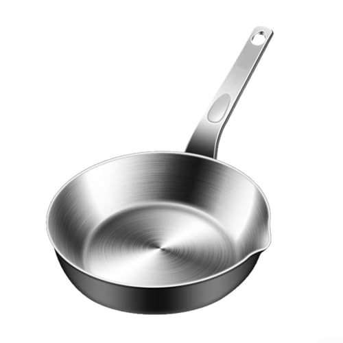 Poêle à œufs en acier inoxydable 316, poêle à omelette, petite poêle à frire avec bec verseur pour portion individuelle, beurre, fonte, sauce, cuisson,...