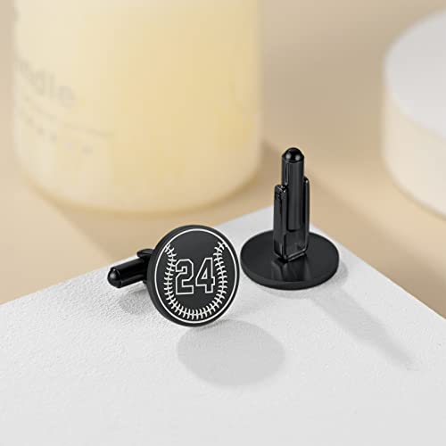 Mancuernillas personalizadas deportivas con placa grabada miniatura 4