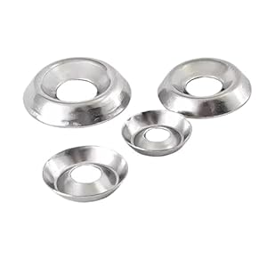 Clenea 20 szt. Wklęsłe Podkładki Stal Nierdzewna