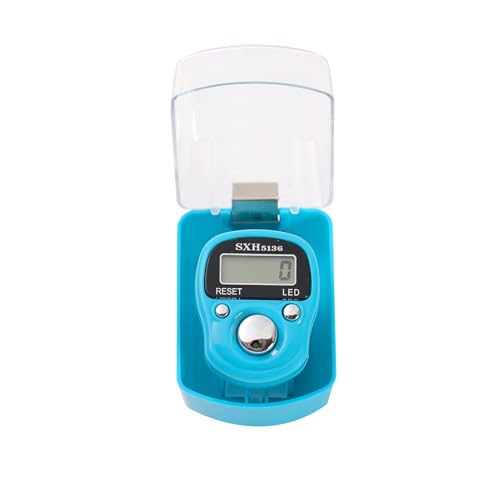 Image of 6-Pack Digital Tally Finger Counter with Led, Colorful Tasbeeh Tasbih 5-Digits Counter Clickers with Led Light, Carry Ring, Individual Hard Case for Muslims Pray Knitting Track Golf Lap
