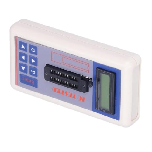 Qusedwey Testeur de Circuit Intégré, Testeur de Condensateur de Transistor IC, Détecteur de Vérification de Diode, avec Mode Automatique 5 V 3,3 V,B