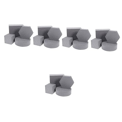 20pezzi Oggetti Geometrici Per Fotografia Props Decorativi Schiuma Leggera Per Gioielli Cosmetici e Esposizione