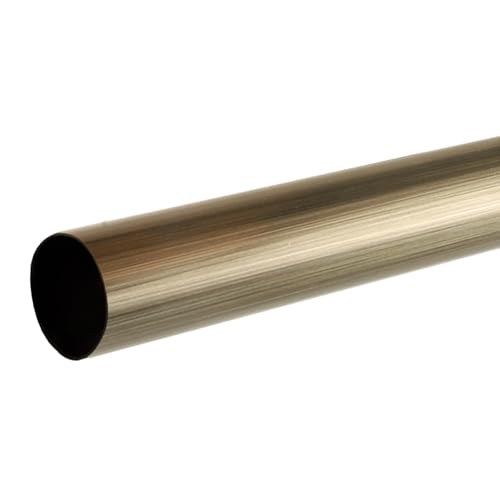 Image of FAPBADRI Curtain Rod /Pipe Heavy Quality for Home /office door, window, shower, 1 inch diameter (25mm), Color - Antique Gold, Length - 36 inches (3 feet), 1 Pipe