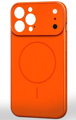 Image of Converter Case for iPhone 13 Pro | Premium Protective Comptable withMag-Safe Cover | iPhone 17 Pro Series Style Design | in Built Camera Guard | Wireless Charging Compatible - Orange