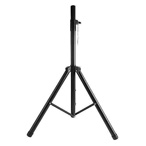 Speaker Stands, Heavy Duty Speaker Tripod Stand Adjustable Angle and Height from 35.4in to 70.9in, Universal Metal Speaker Stand with Wide Tripod Base, Black
