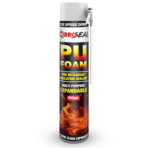 Image of AIPL Zorroseal ZS-750-FR Multipurpose Expandable PU Foam Insulation Sealant Spray For Window Tile Door & AC Gaps - 800 Gram - Fire Rated Polyurethane PU Foam Sealant - 1 PC 1 Bottle