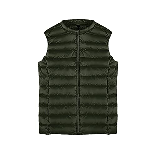 Gilet court sans manches femme veste d'hiver chaude gilet de bureau duvet canard XL