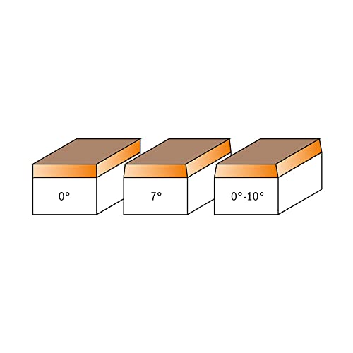 CMT 842.063.11-X50 Solid Carbide Trimmer Bit Masterpack, 7° Cutting Angle, 1/4-Inch Shank - 50-Pack