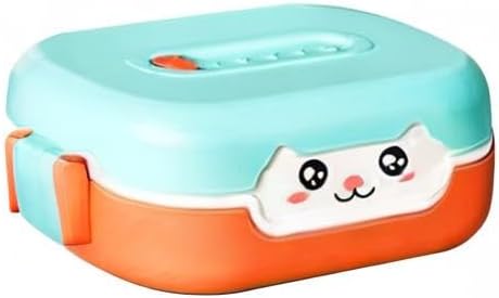 Miniatura 8 de Lonchera Bento para niños, contenedor de alimentos y aperitivos para niños y adultos, apta para lavavajillas y microondas, sin BPA y PVC, a prueba