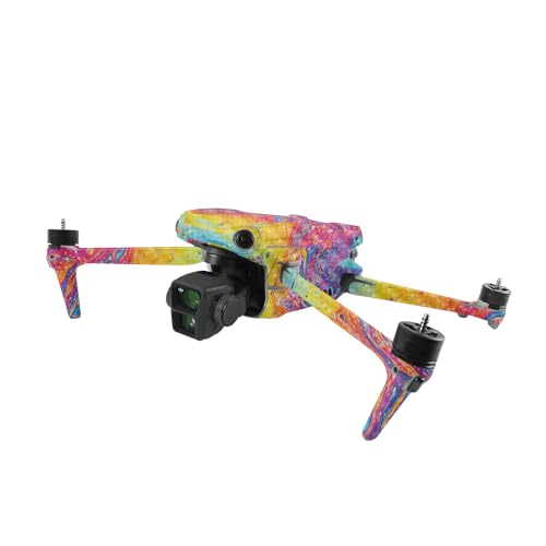 Image of MightySkins Carbon Fiber Skin Compatible with DJI Air 3 - Paint Currents | Protective, Durable Textured Carbon Fiber Finish | Easy to Apply