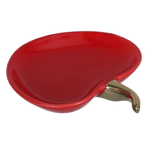 SHERCHPRY Bandeja De Cerámica Decorativa Con Diseño De Manzana...