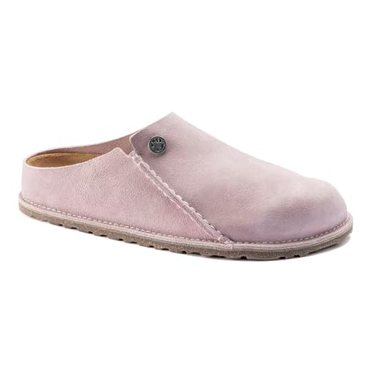 Birkenstock Tamancos femininos Zermatt 365 de camurça, lavanda blush, roxo, 35 M EUA