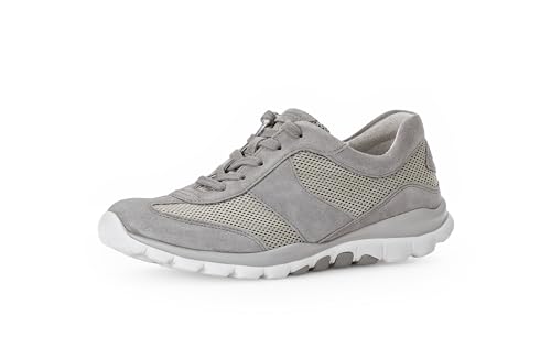 Gabor Damen Low-Top Sneaker, Frauen Halbschuhe,schnürschuhe,schnürer,Ugly Sneaker,Chunky Sneaker,dad Shoes,Silber/grau,37.5 EU / 4.5 UK