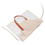 FRCOLOR Wasserdichter PU Schürze mit Verstellbaren Taschen Ölresistent Pflegeleicht und Komfortabel für Küche Garten Bbq Geschirrspülen und Hausarbeit