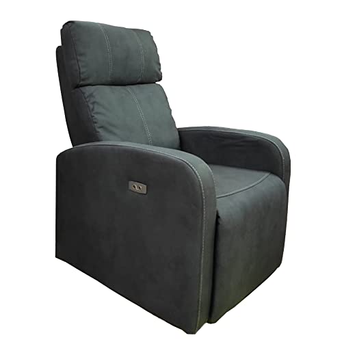 Sillón Relax Eléctrico Color Gris   Elevación y Reclinación   Ruedas