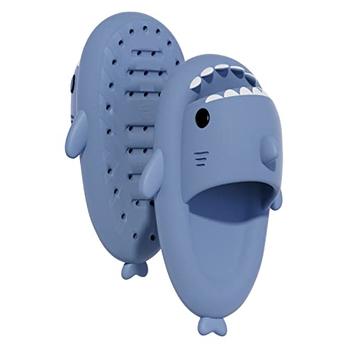 Metog Cloud Shark Slides Kids Summer Non-Slip Open Toe EVA House Shark Slippers for Boys Girls Cute Lightweight Soft Slide Sandals for Pool Bathroom Shower Spa Beach Indoors Outdoors2
