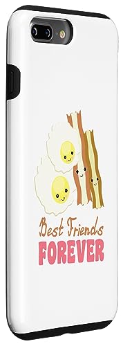 Image of iPhone 7 Plus /8 Plus Cute Kawaii Eggs and Bacon BFF Best Friends Forever Case