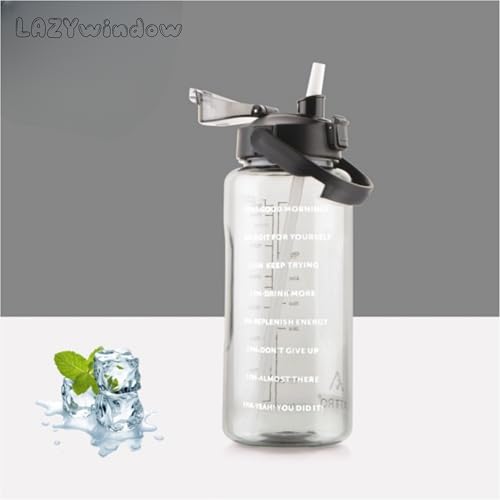 Image of LAZYwindow 2L Motivational Water Bottle Set of 3 | BPA-free plastic is designed for safe everyday beverage use.