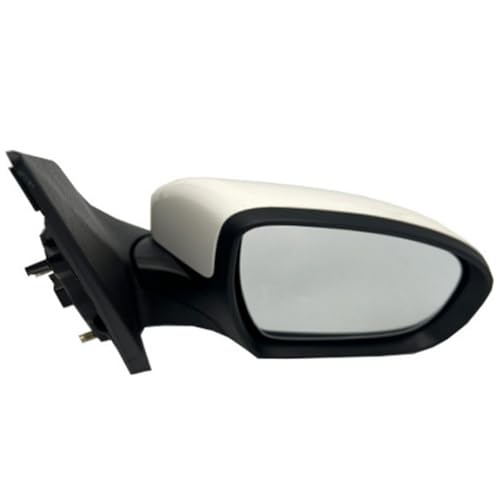 と互換性がある ヒュンダイ I20 2016 2017 オートアクセサリー電動折りたたみウインカー加熱調整ミラーバックミラーアセンブリ 8 ワイヤー(White right)